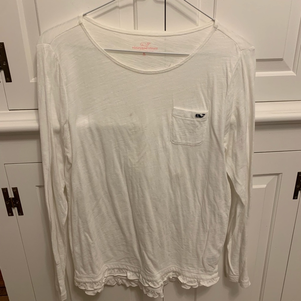 Vineyard Vines Girls White Longsleeve
